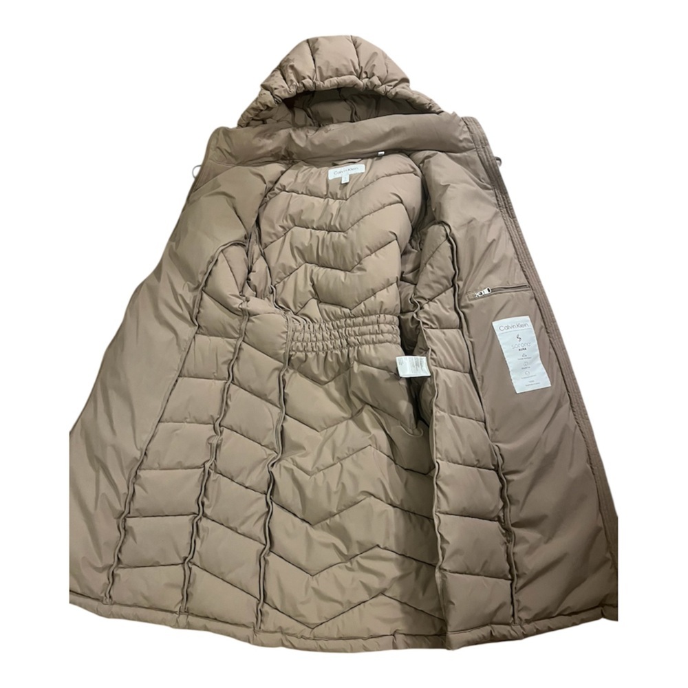 Calvin Klein Tan Puffer Jacket size S - Picture 4 of 9